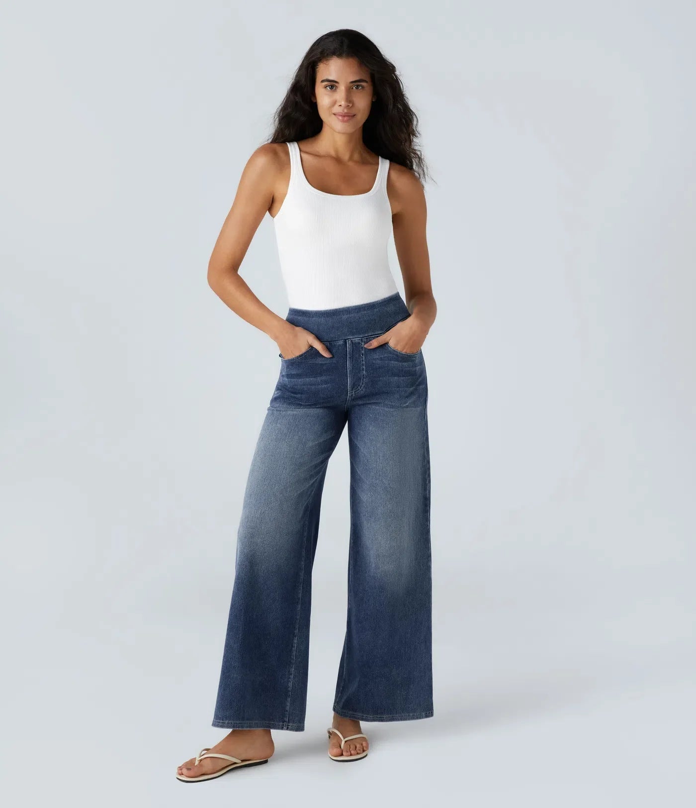 Viktoria - Elastische Hose mit hoher Taille