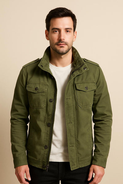 Caspar - Vintage Jeansjacke mit zahlreichen Taschen