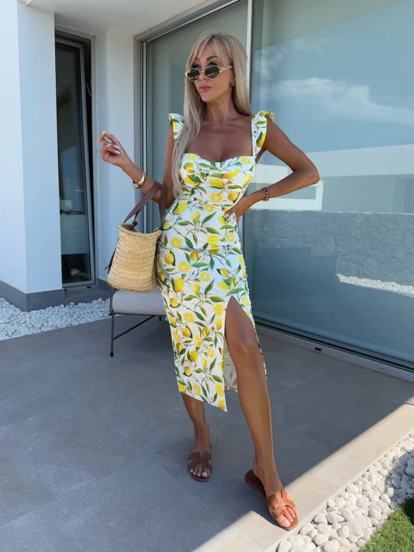 Cindy - Kleid mit Seitenöffnung