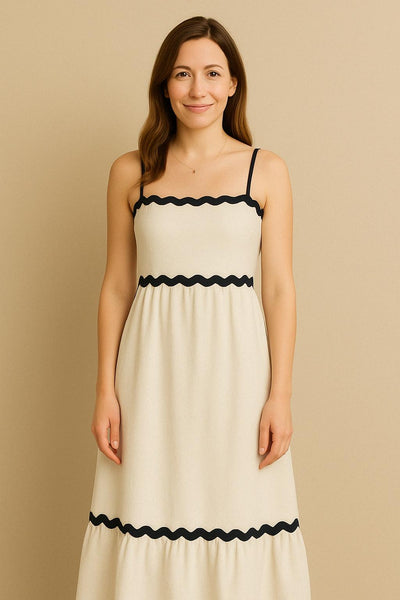 Sarah - Langes Kleid mit Trägern