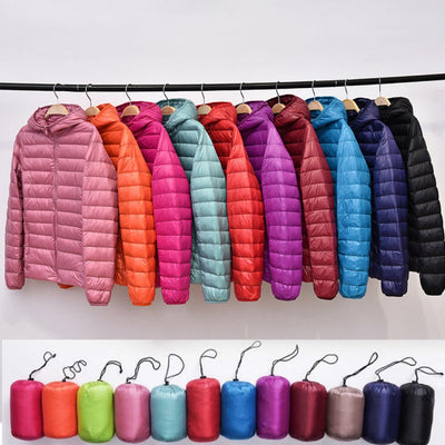 Robin - Neue wasserdichte Jacke mit weißer Daune