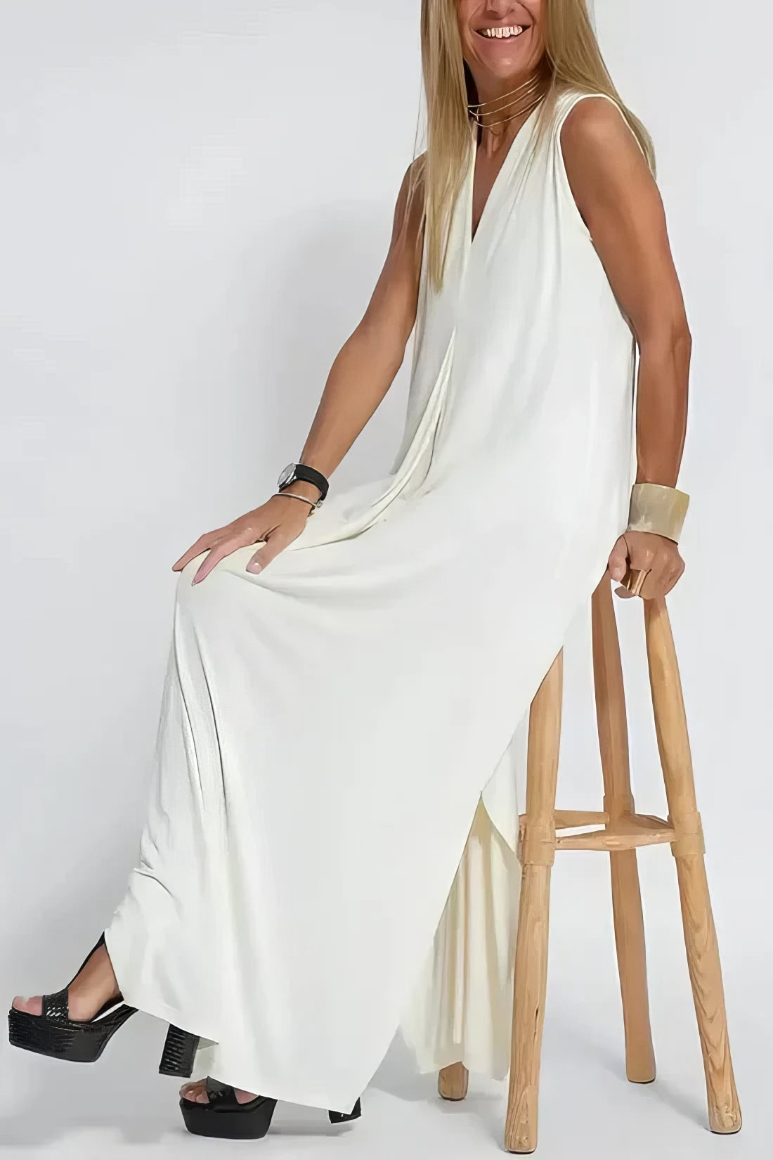 Katja - Elegantes Langkleid mit Passendem Cardigan als Geschenk