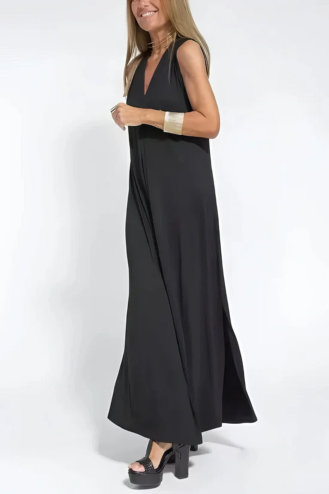 Katja - Elegantes Langkleid mit Passendem Cardigan als Geschenk