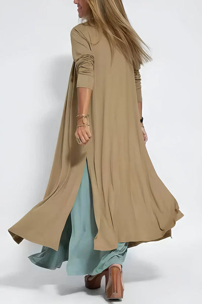 Katja - Elegantes Langkleid mit Passendem Cardigan als Geschenk